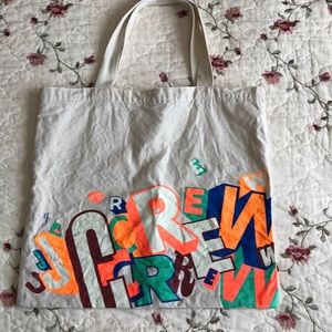 Colorful J Crew Tote Bag (FREE w purchase)